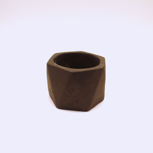 Pot en béton torsadé - Noir